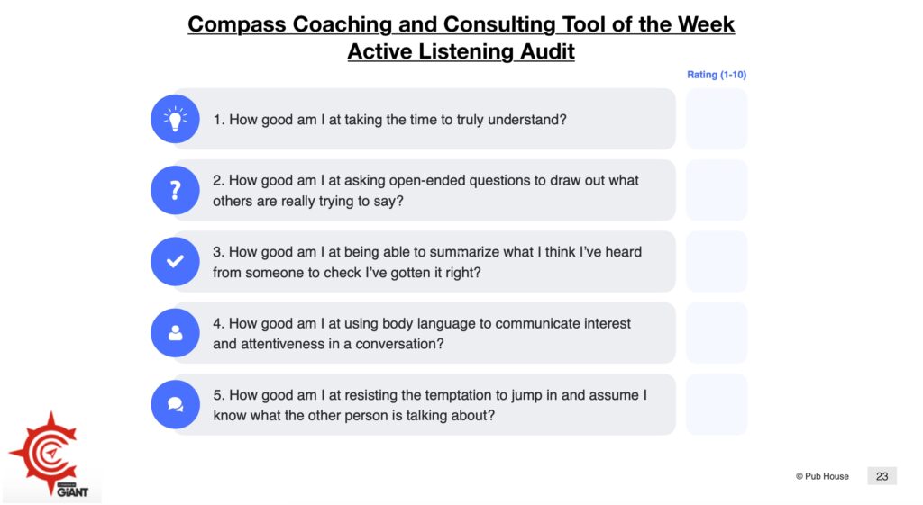 The Active Listening Audit